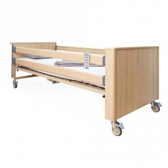 Многофункциональная кровать с электроприводом Burmeier Dali Standard c деревянными декоративными панелями в Екатеринбурге