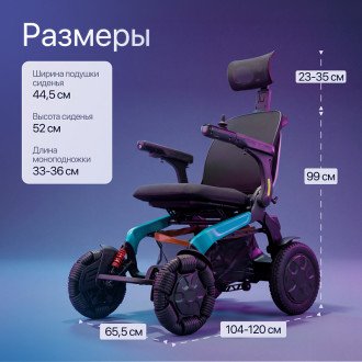 Инвалидная коляска с электроприводом Ortonica Pulse 680 в Екатеринбурге