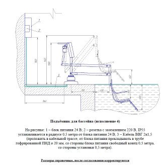 Подъемник малый для опускания пациента в бассейн в Екатеринбурге